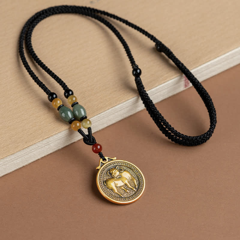 12 chińskich znaków zodiaku błogosławieństwo bogactwa naszyjnik wisiorki - Image 20