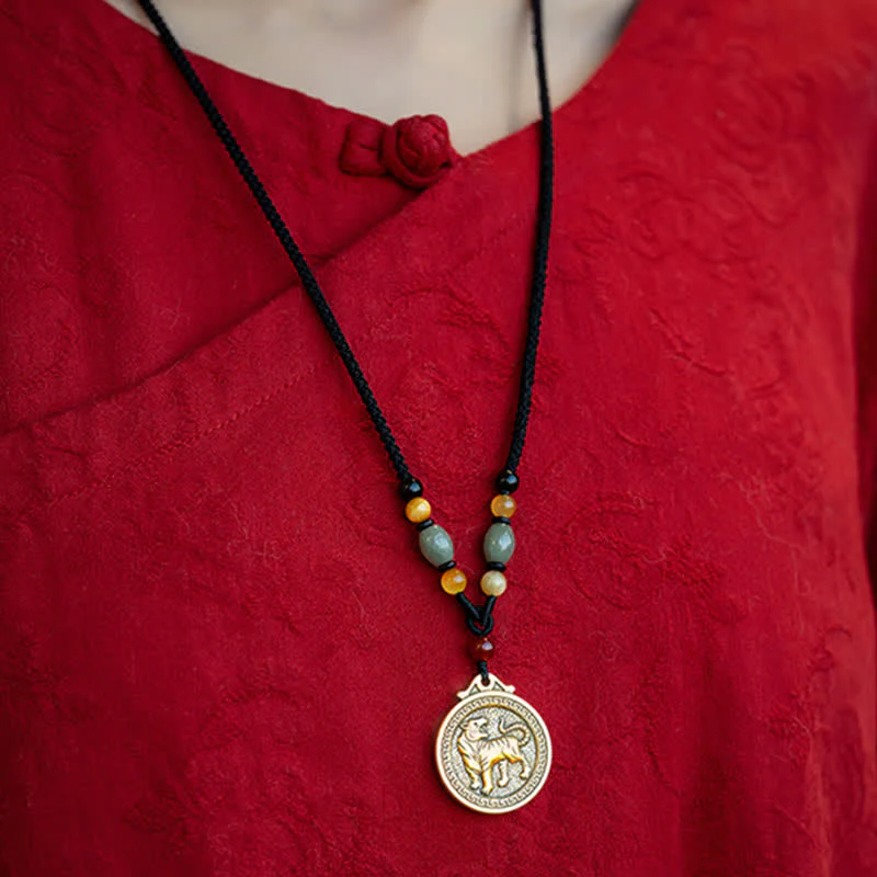 12 chińskich znaków zodiaku błogosławieństwo bogactwa naszyjnik wisiorki - Image 9