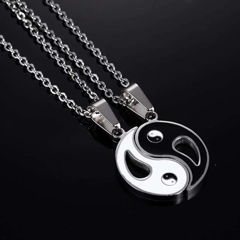 2szt Yin Yang Wisiorek Naszyjnik Para - Image 11