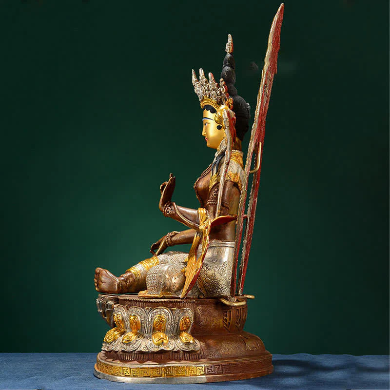 Bodhisattwa Zielona Tara Nadzieja Miedziana Statuetka Dekoracja - Image 6