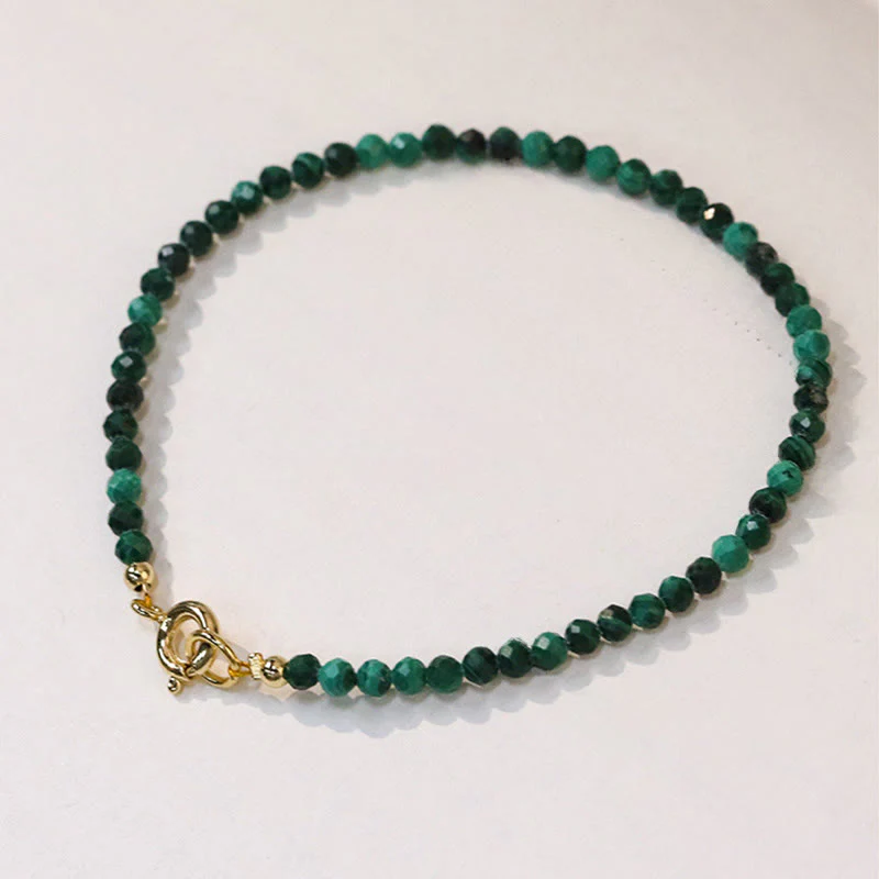 Bransoletka antystresowa z Buddha Stones 3 mm z naturalnego malachitu, ultracienkie koraliki - Image 3