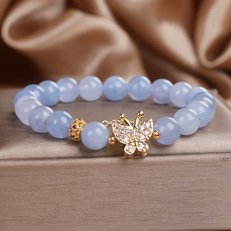 Bransoletka Buddha Stones Aquamarine Butterfly Serenity - Image 9