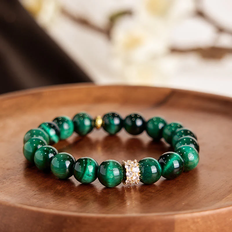Bransoletka Buddha Stones Green Tiger Eye Positive - Image 2