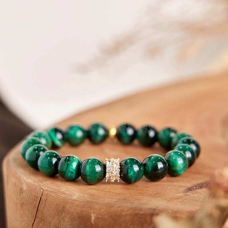 Bransoletka Buddha Stones Green Tiger Eye Positive - Image 3