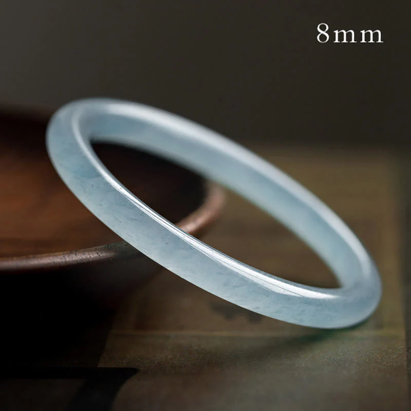 Bransoletka Buddha Stones Natural Aquamarine Serenity Bangle - Image 10