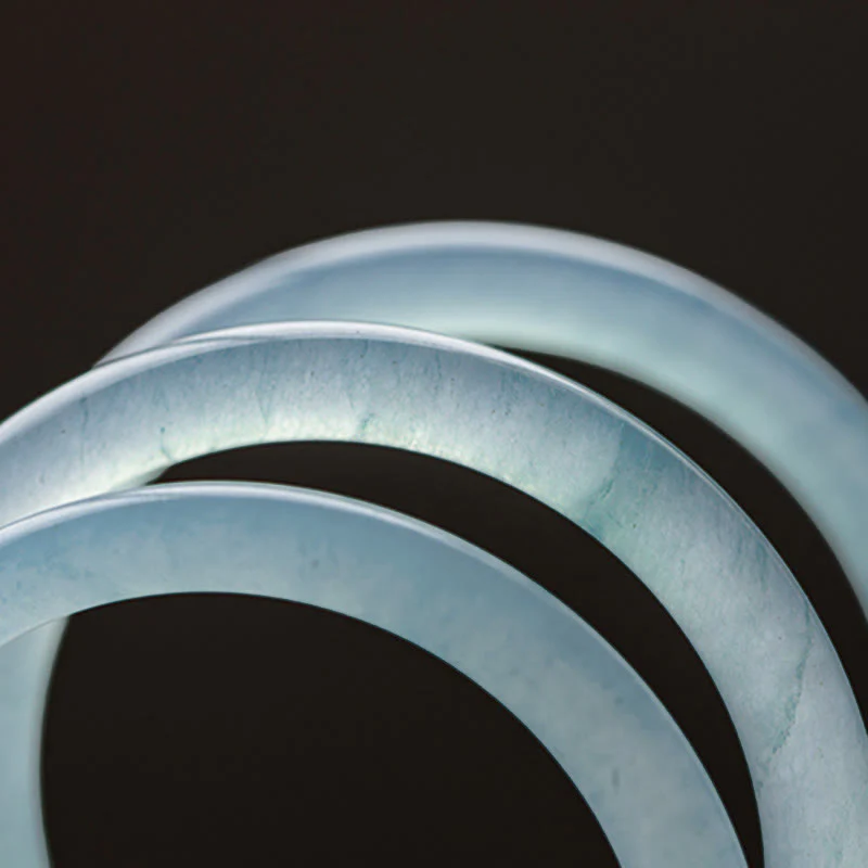 Bransoletka Buddha Stones Natural Aquamarine Serenity Bangle - Image 19