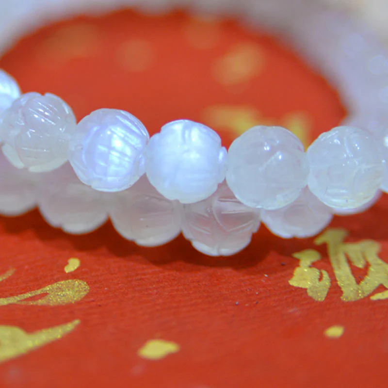 Bransoletka Buddha Stones Natural Moonstone Lotus Love - Image 14