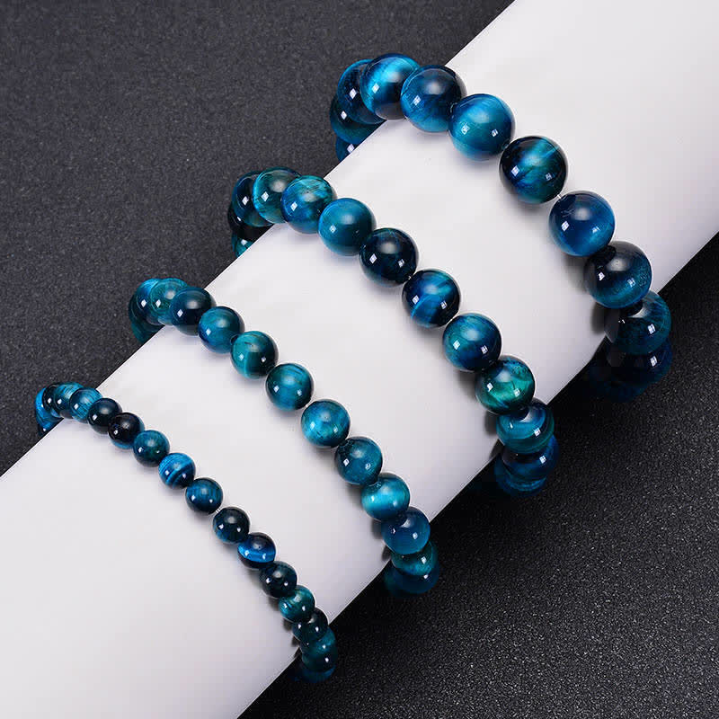 Bransoletka ochronna Buddha Stones Blue Tiger Eye - Image 10