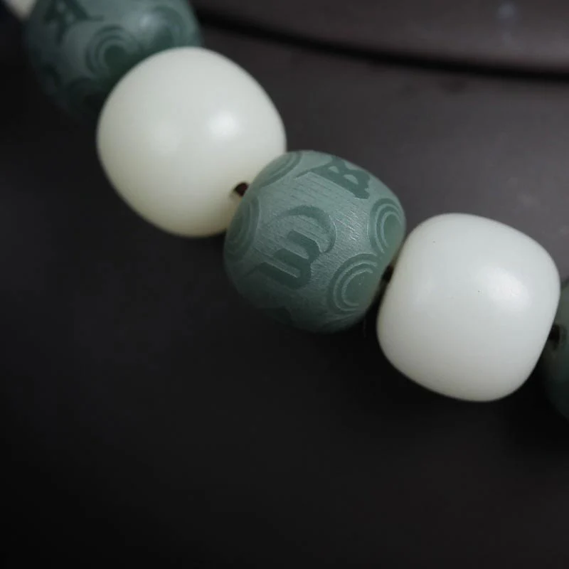 Bransoletka ochronna Buddha Stones White Bodhi Six True Words - Image 10