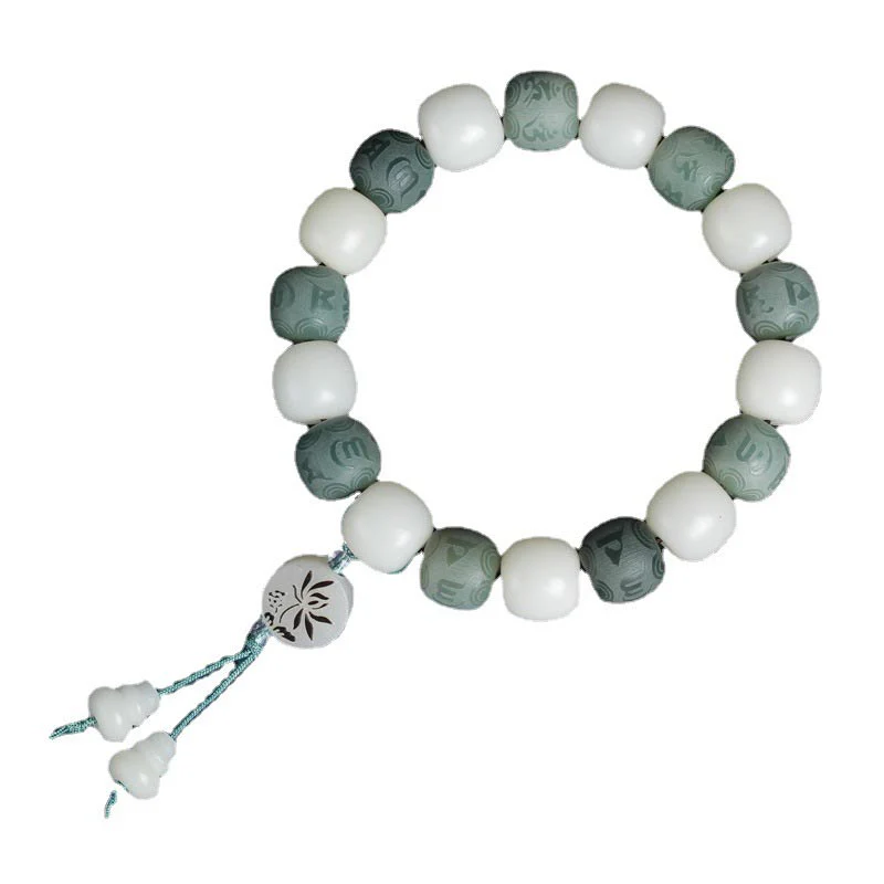 Bransoletka ochronna Buddha Stones White Bodhi Six True Words - Image 7