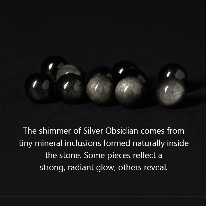 Bransoletka ochronna pięciu żywiołów z Buddha Stones , srebrny połysk, obsydian, niebieskie oko tygrysa, czarny onyks - Image 7