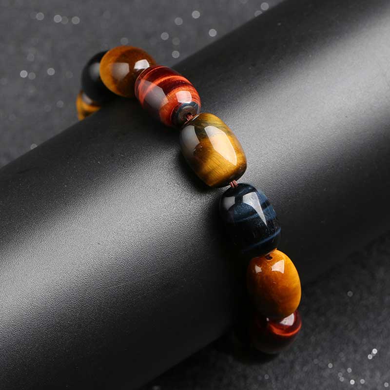 Bransoletka ochronna z Buddha Stones Natural Tiger Eye Healing Protection - Image 8