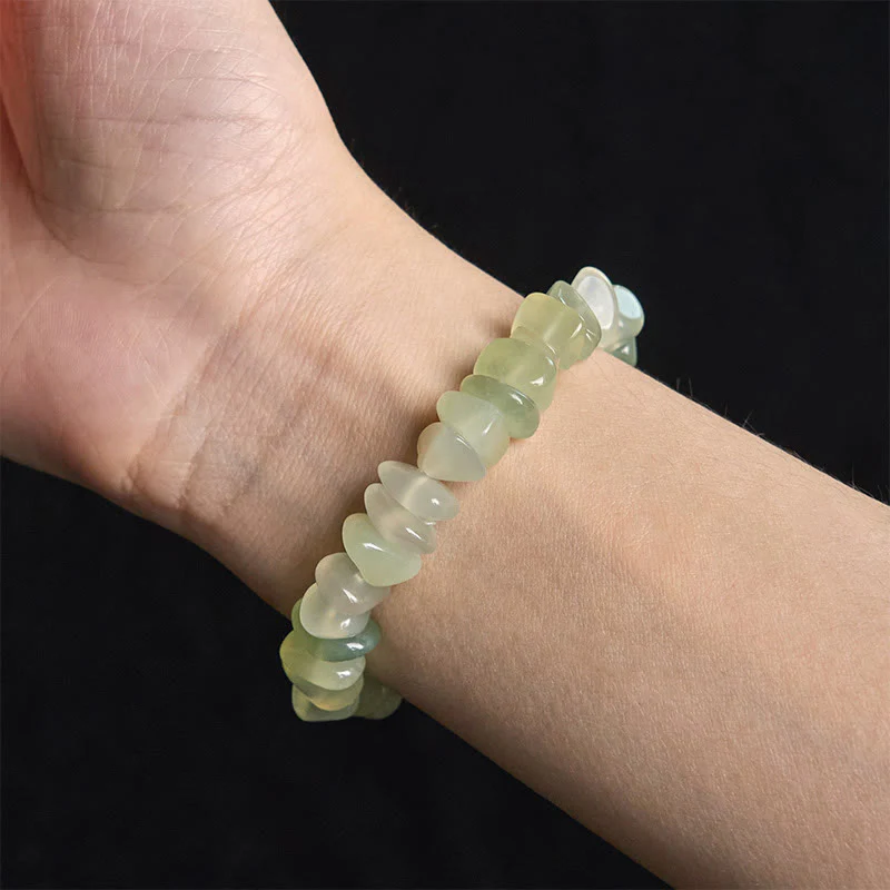 Bransoletka Pokoju z naturalnych nieregularnych bloków perydotu z Buddha Stones - Image 5