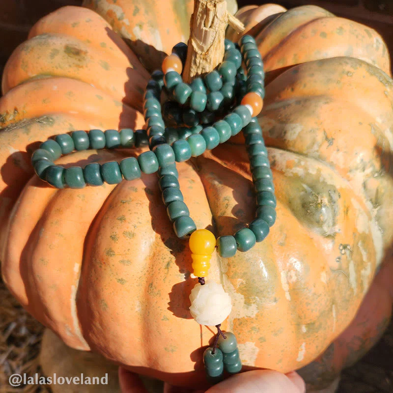 Bransoletka sukcesu Buddha Stones Lotus Cyan Bodhi Seed - Image 3