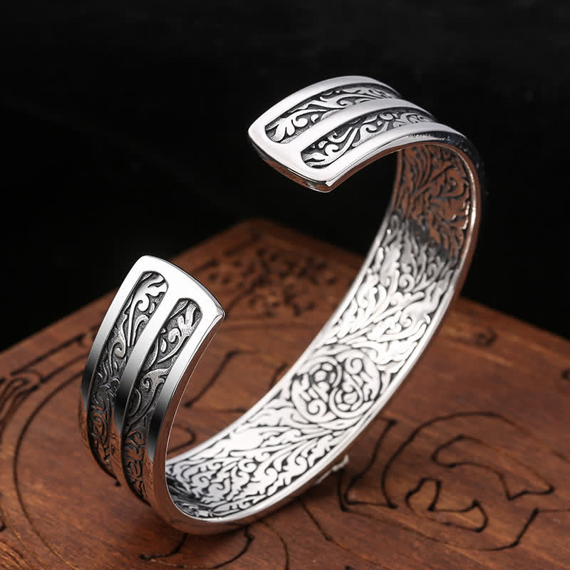 Bransoletka z Buddha Stones 925 ze srebra próby 925 z grawerowanym napisem Vajra Dorje, mocą duchową - Image 3