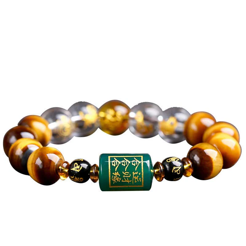 Bransoletka z Buddha Stones, chińskim znakiem zodiaku, tygrysim okiem i odwagą - Image 39