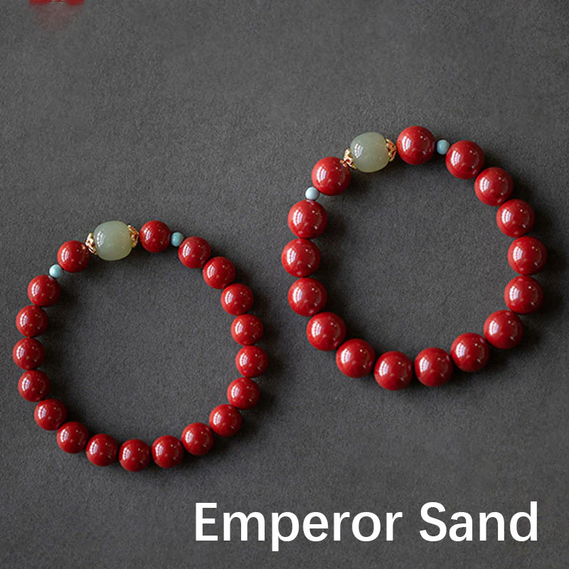 Bransoletka z Buddha Stones Cinnabar Green Aventurine Fortune Luck - Image 11