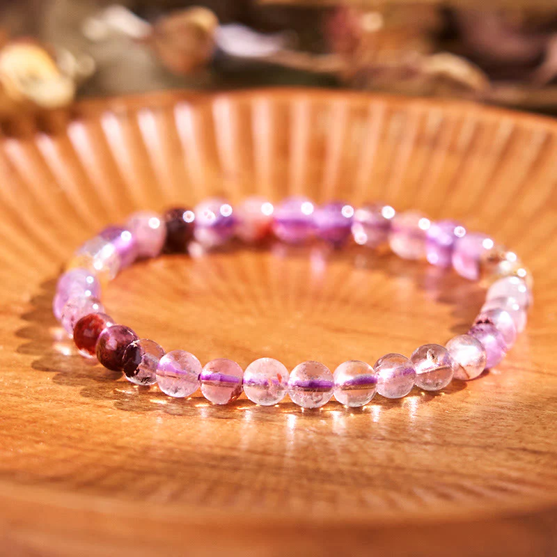 Bransoletka z Buddha Stones Keep Calm Purple Series Healing Love - Image 18