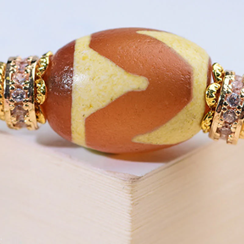 Bransoletka z Buddha Stones Liuli Glass Dzi Beads Blessings - Image 18
