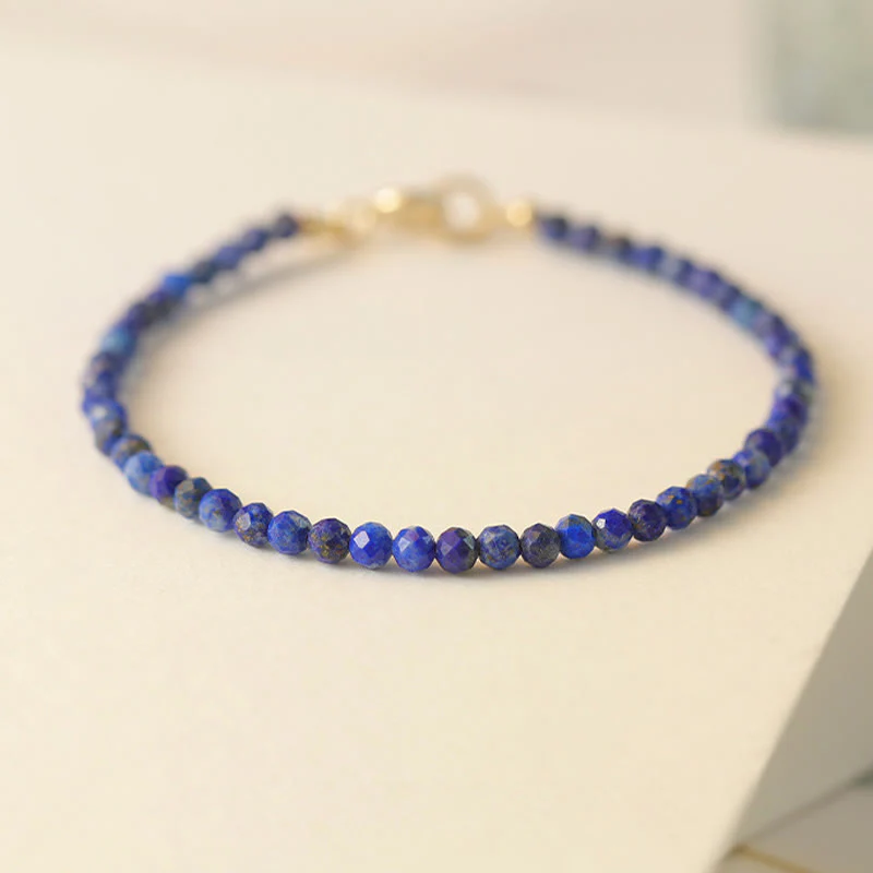 Bransoletka z Buddha Stones, małych lazurytów i lapis lazuli, ultracienkich koralików, balansująca - Image 10
