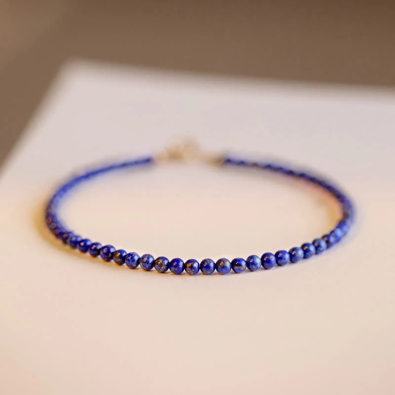 Bransoletka z Buddha Stones, małych lazurytów i lapis lazuli, ultracienkich koralików, balansująca - Image 11