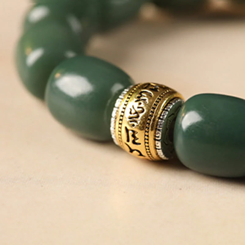 Bransoletka z Buddha Stones, nasionami Bodhi , Om Mani Padme Hum i głową lwa - Image 4