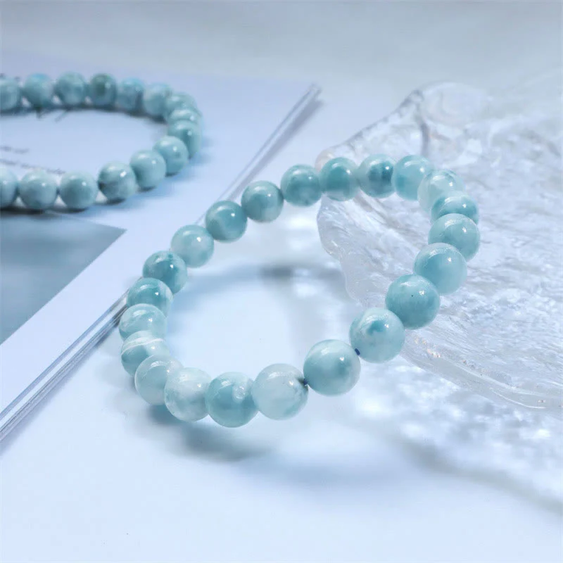 Bransoletka z Buddha Stones naturalna Larimar Wisdom Confidence - Image 13