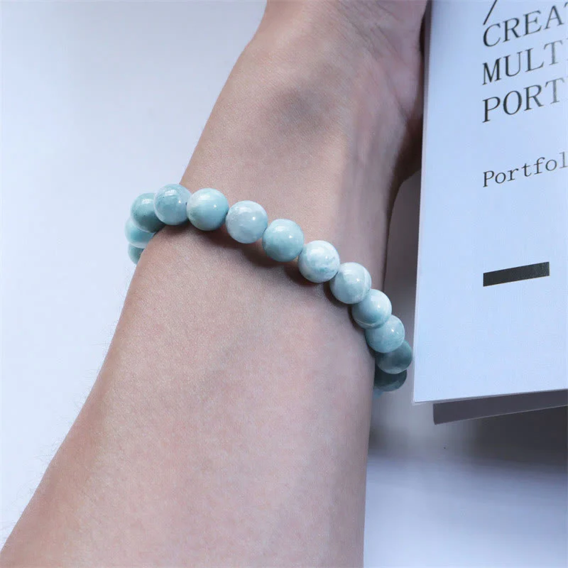 Bransoletka z Buddha Stones naturalna Larimar Wisdom Confidence - Image 17