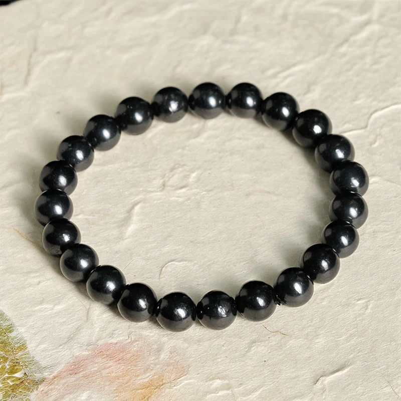 Bransoletka z Buddha Stones Round Authentic Shungite Inner Strength - Image 8