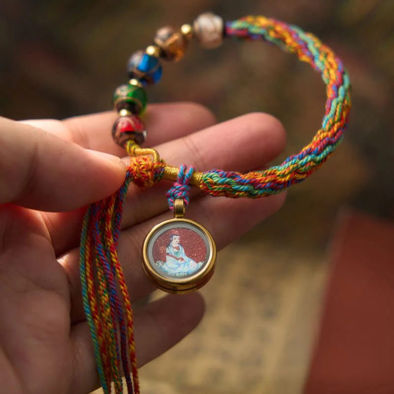 Bransoletka z chińskiego zodiaku, Buddha Stones buddyjskich Thangka, z cynobrowym sznurkiem i błogosławieństwem - Image 6