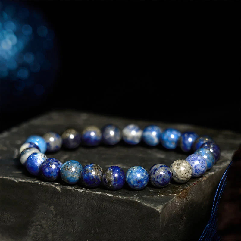 Bransoletka z Buddha Stones, lazurytu i lapis lazuli z pozytywną równowagą - Image 2