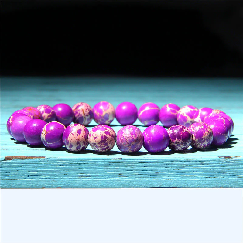 Bransoletka z koralików Natural Agat Stone Crystal Balance - Image 14