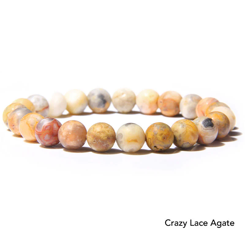 Bransoletka z koralików Natural Agat Stone Crystal Balance - Image 18