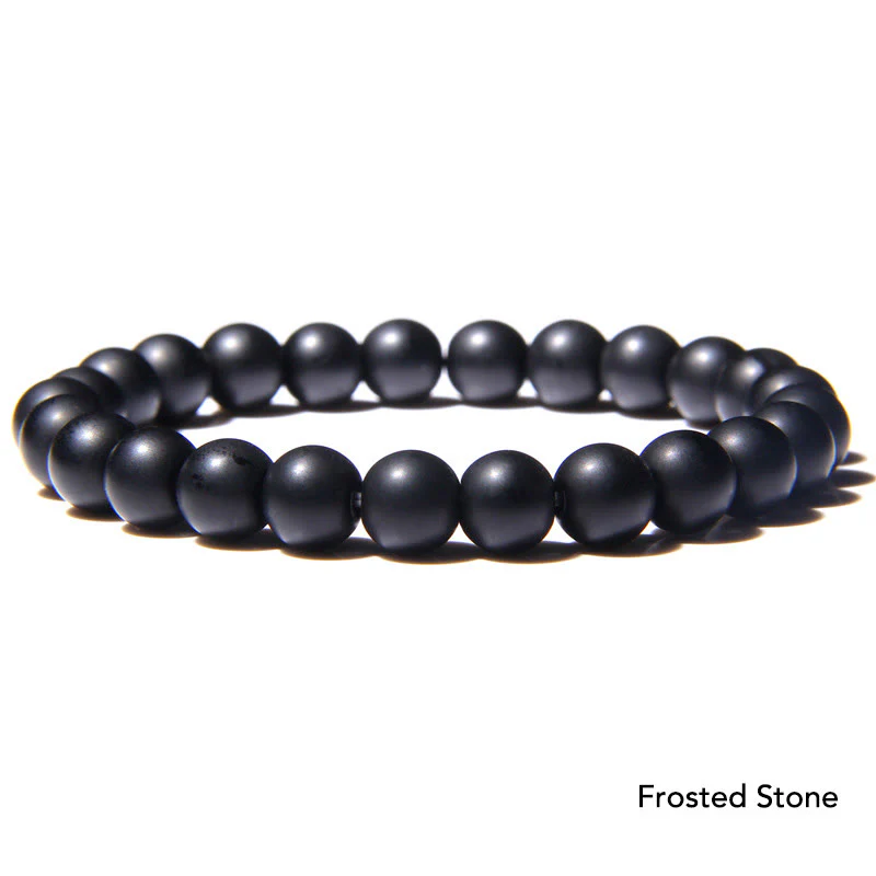 Bransoletka z koralików Natural Agat Stone Crystal Balance - Image 19