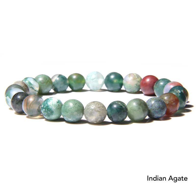 Bransoletka z koralików Natural Agat Stone Crystal Balance - Image 35