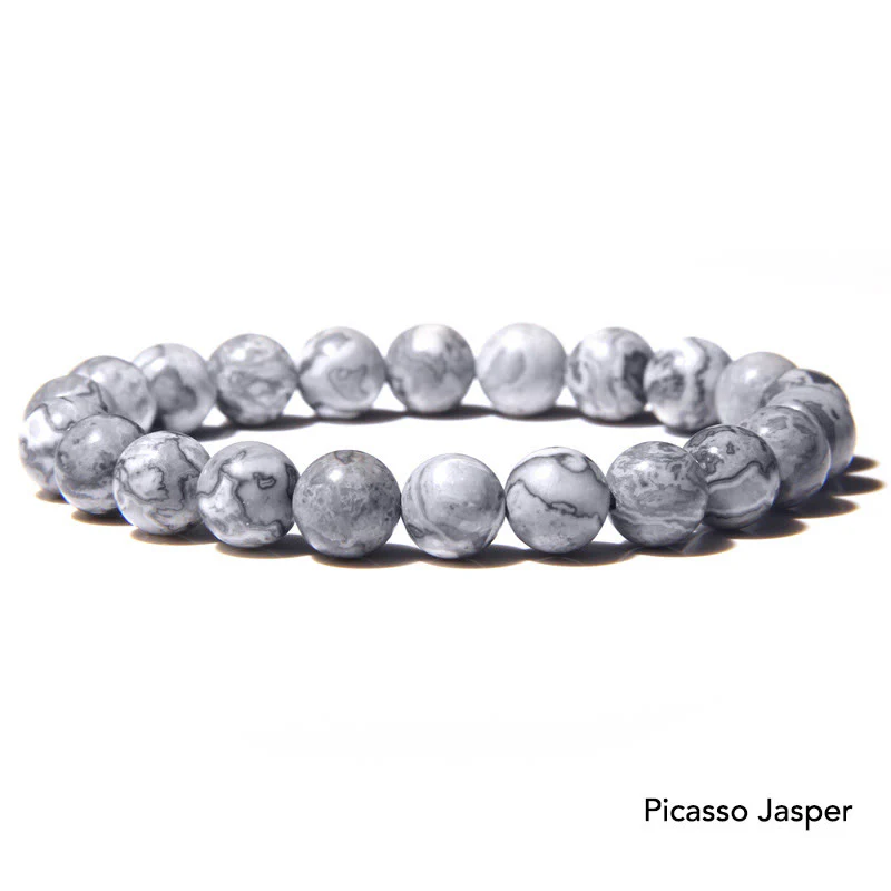 Bransoletka z koralików Natural Agat Stone Crystal Balance - Image 42