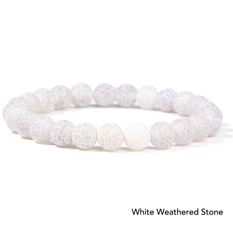 Bransoletka z koralików Natural Agat Stone Crystal Balance - Image 54