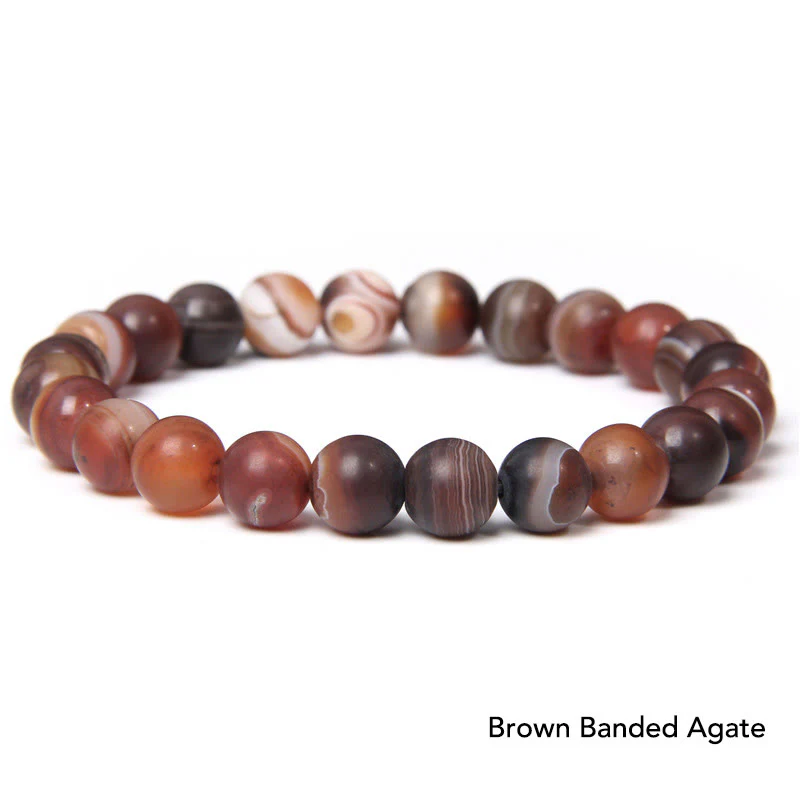 Bransoletka z koralików Natural Agat Stone Crystal Balance - Image 6