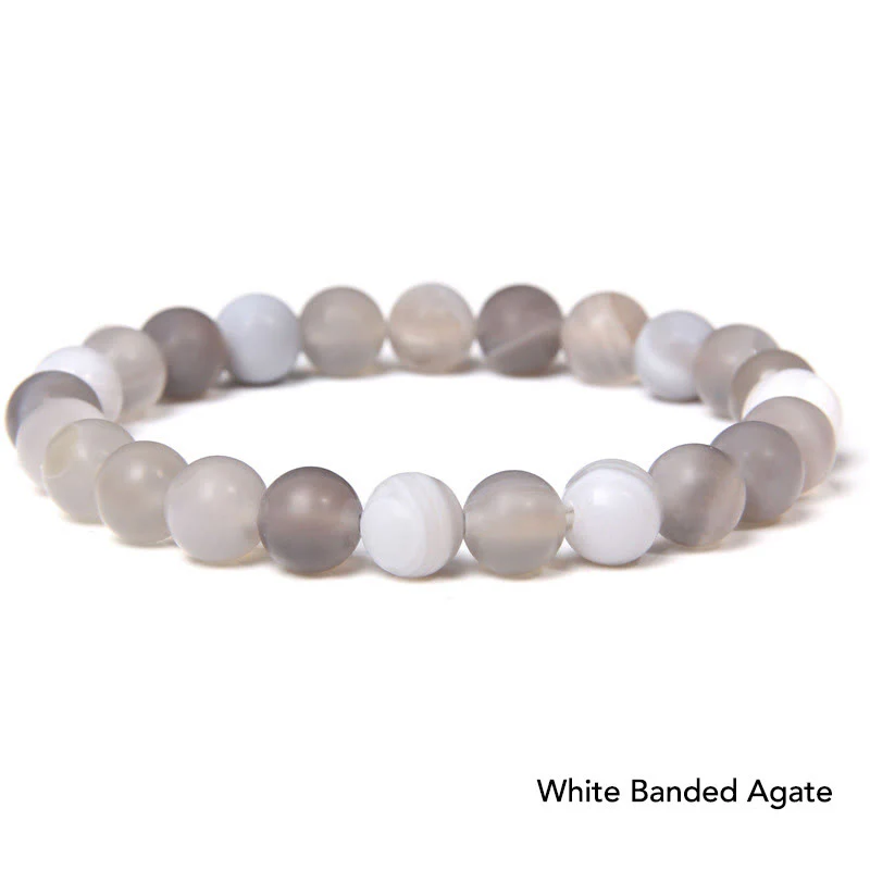 Bransoletka z koralików Natural Agat Stone Crystal Balance - Image 7