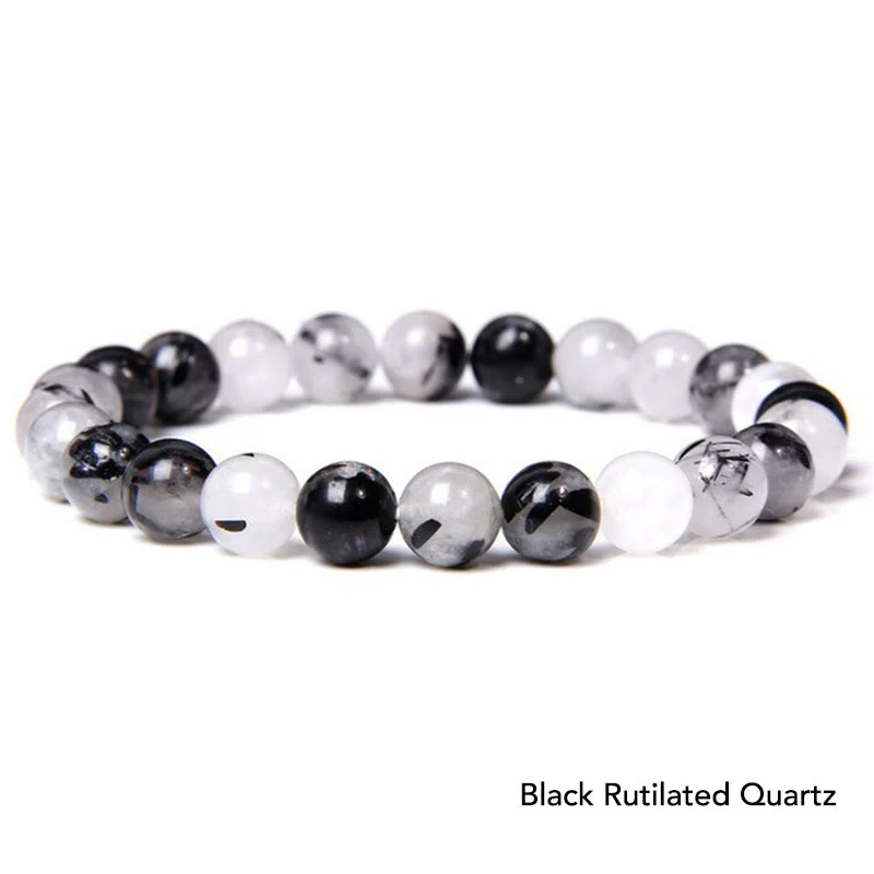 Bransoletka z koralików Natural Agat Stone Crystal Balance - Image 70