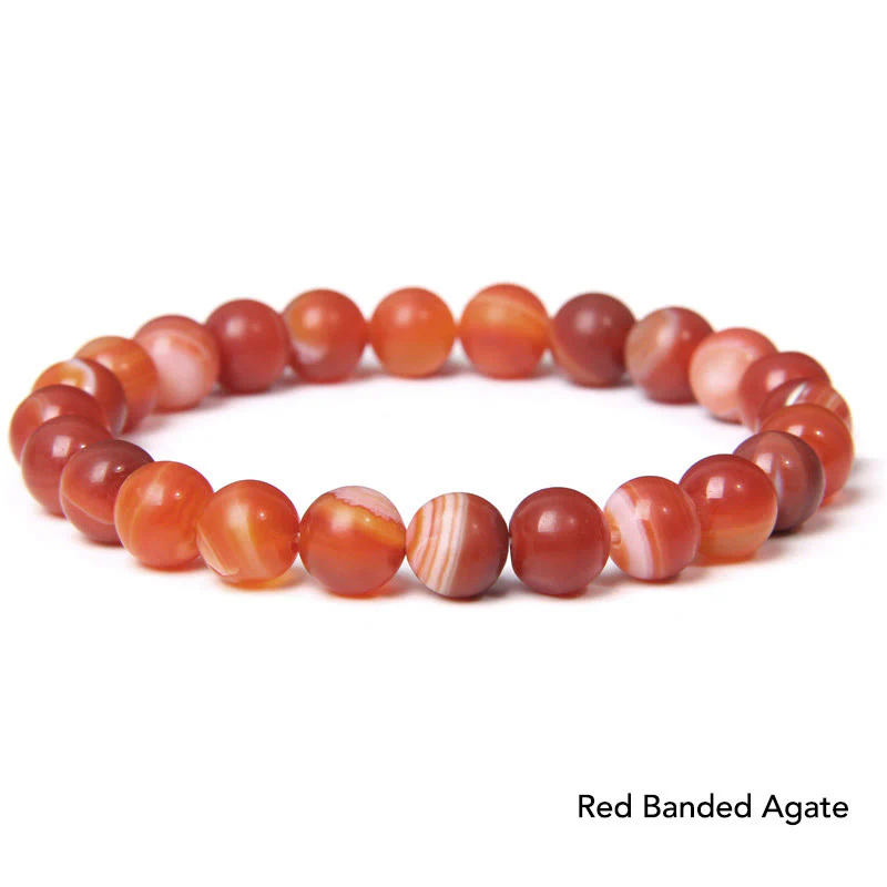 Bransoletka z koralików Natural Agat Stone Crystal Balance - Image 9