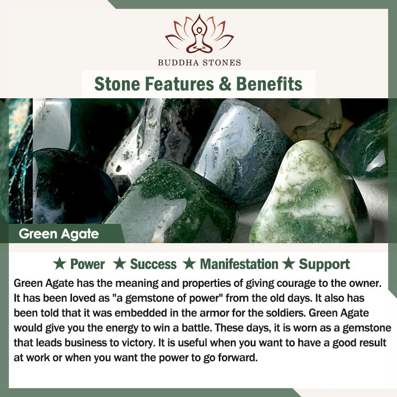 Bransoletka z naturalnego Buddha Stones z kamieniem mądrości rekina - Image 15
