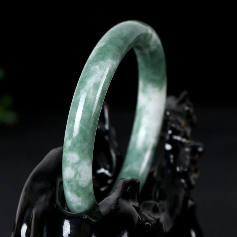 Bransoletka z naturalnego jadeitu , Buddha Stones , szczęścia i obfitości - Image 3