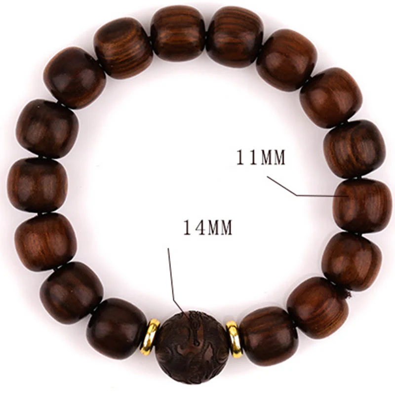Bransoletka z naturalnego palisandru z Buddha Stones Współczucie - Image 8