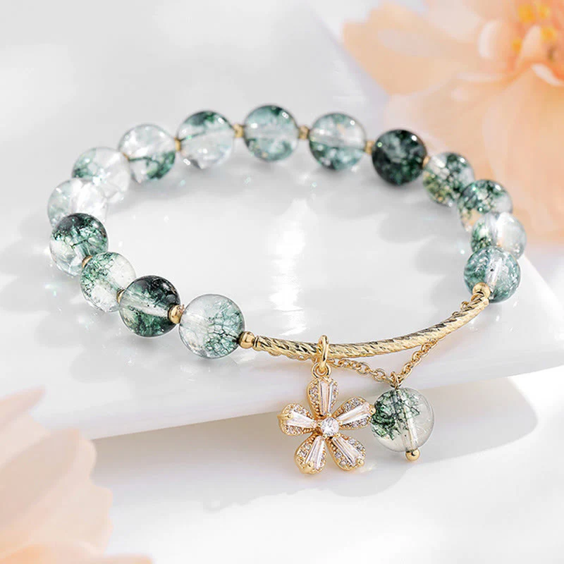 Bransoletka z zawieszkami Buddha Stones Green Phantom Crystal Confidence Charm - Image 15