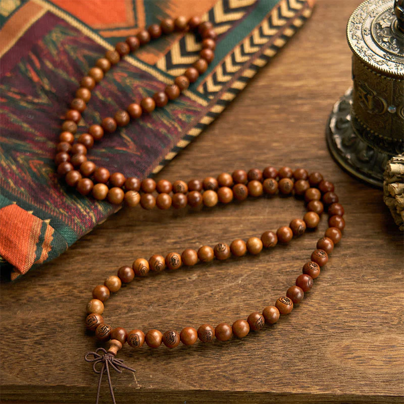 Buddha Stones 108 Koraliki Mala Uderzony Piorunem Jujube Drewno Złota Bransoletka Ochronna Mantra Światła - Image 5
