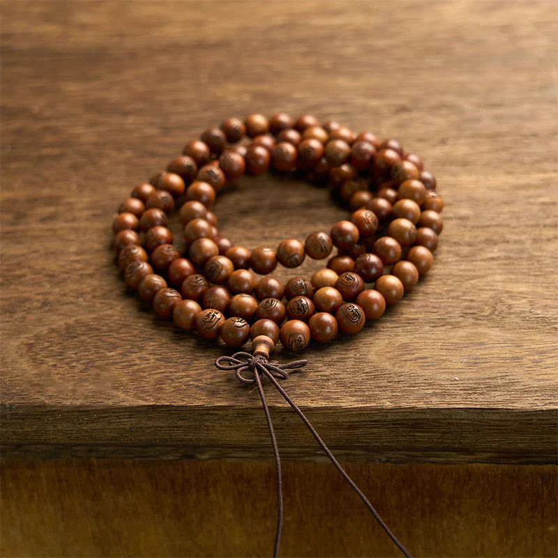 Buddha Stones 108 Koraliki Mala Uderzony Piorunem Jujube Drewno Złota Bransoletka Ochronna Mantra Światła - Image 8