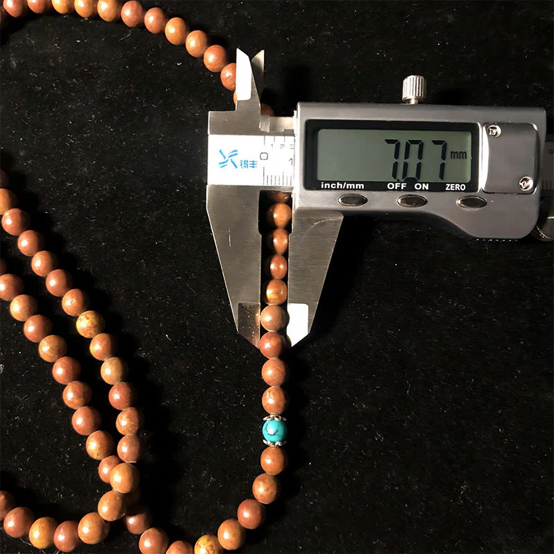 Buddha Stones 108 Mala Beads Bian Stone Healing Bracelet - Image 4