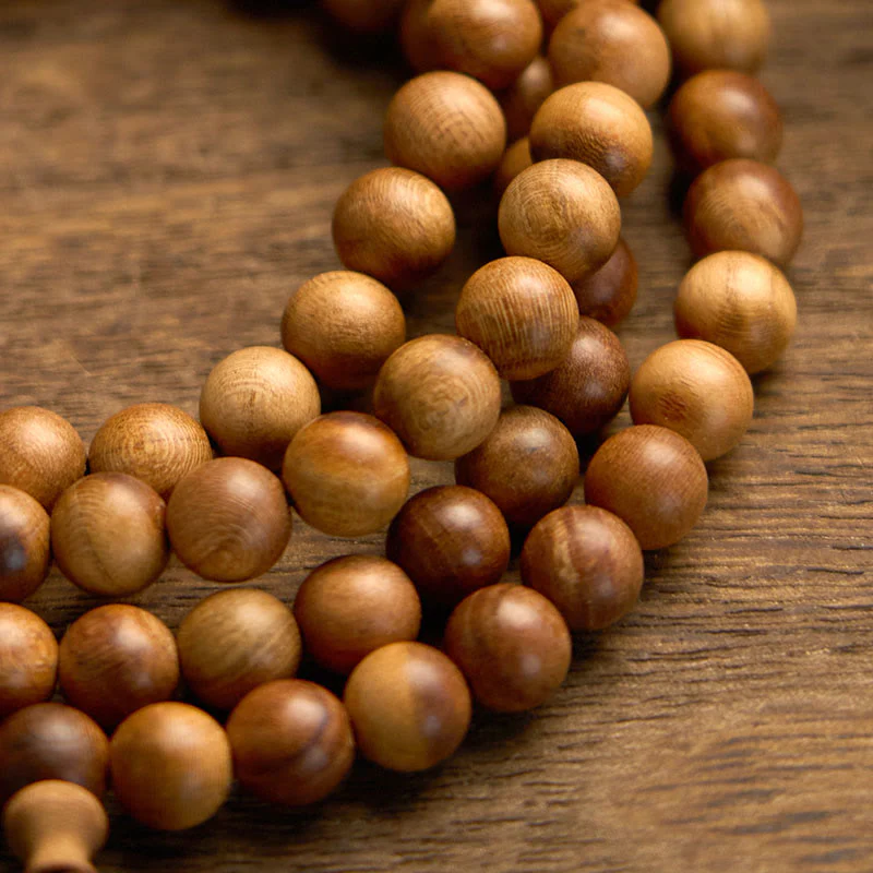Buddha Stones 108 Mala Beads Lightning Strike Peach Wood Hand Polishing Protection Bransoletka - Image 9