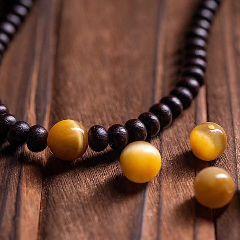 Buddha Stones 108 Mala Koraliki Miska Bodhi Nasiona Kolorowa Lina Bransoletka Pokoju - Image 8